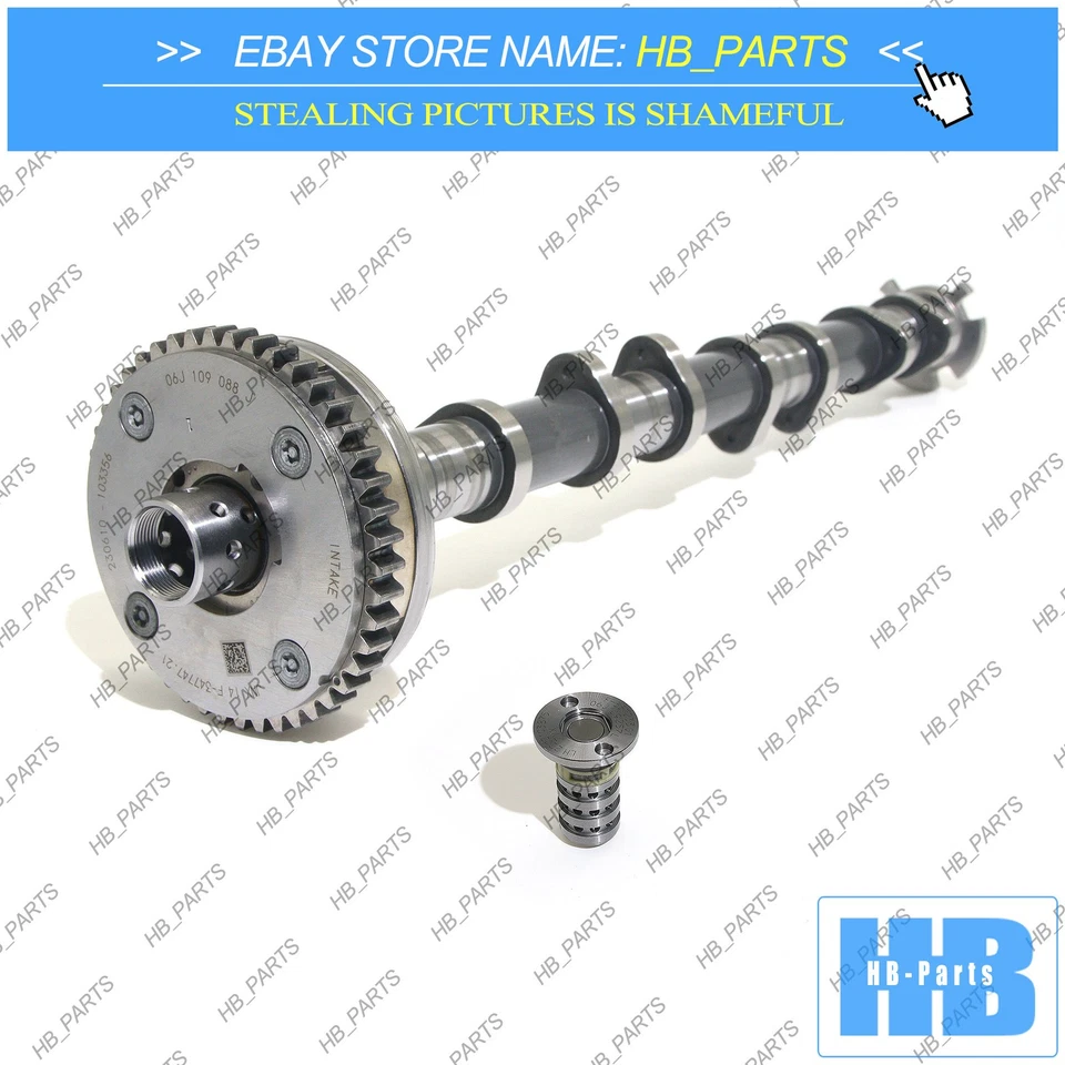 OEM Intake Camshaft 06K109021M & VVT Valve VW Golf AUDI S3 A4 A5 Q5 1.8T 2.0TSI Foto 3 de 4