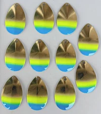 Pkg of 11 each Size 5 Top Line B-10 Series Blade/Brass w/Blue & Chart Tip