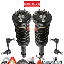 Box(4) Front Struts w/ Coil Springs & Sway Bar Links For 2003-2007 Honda Accord