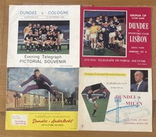 1962-63 Dundee European Cup Programmes x 4