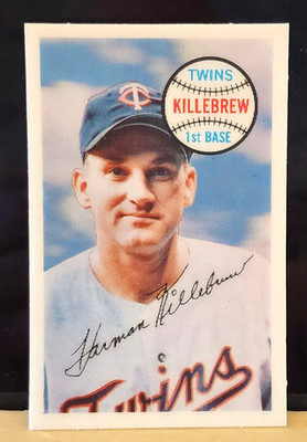 1970 Kellogg's 3-D Baseball #61 Harmon Killebrew Minnesota Twins HOF NM-MT