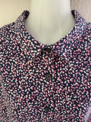 Walbusch Damen Bluse Hemd Gr.50 Mehrfarbig 100 % Baumwolle Flanell Top Zustand