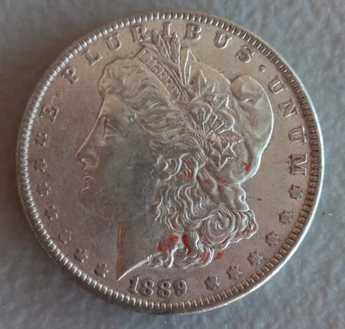 Morgan Silver Dollar Coin 1889 Mintmark: none