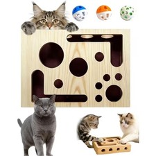 Cat Nail File Scratcher Toy Puzzle Box For Indoor Cats Claw Care Trimming