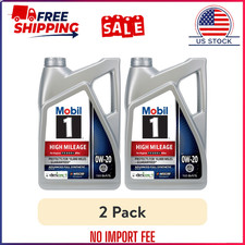 (2 pack) Mobil 1 High Mileage Full Synthetic Motor Oil 0W-20, 5 Quart 39.95 per gallon