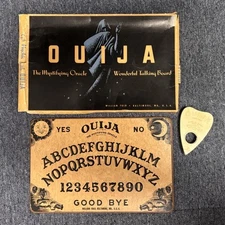 RARE Pre Parker Bros Ouija Board William Fuld Baltimore 1950s w Box/ Planchette