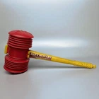 Marx Toys Sock-It Mallet Vintage 1969 Plastic Red+Yellow Clown Hammer ð¨