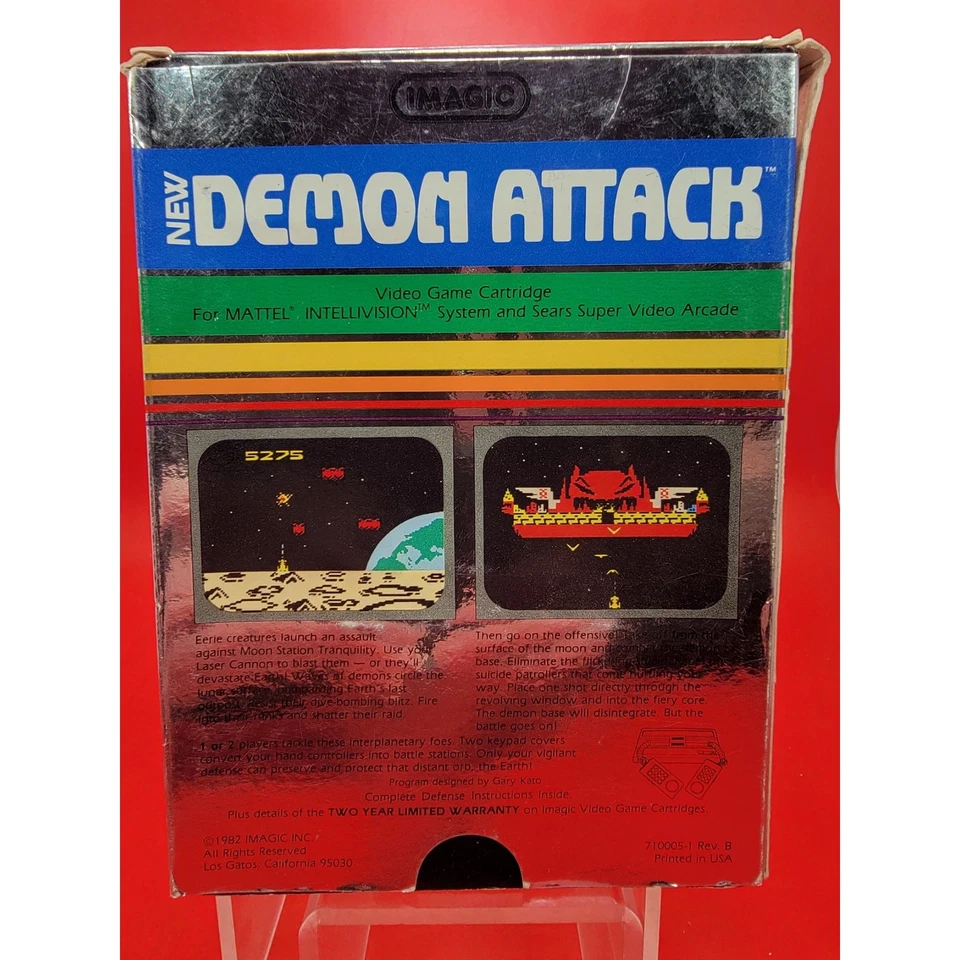Demon Attack Intellivision, 1982 Complete w/ Manual and 1 Inlay - Image 2 of 4