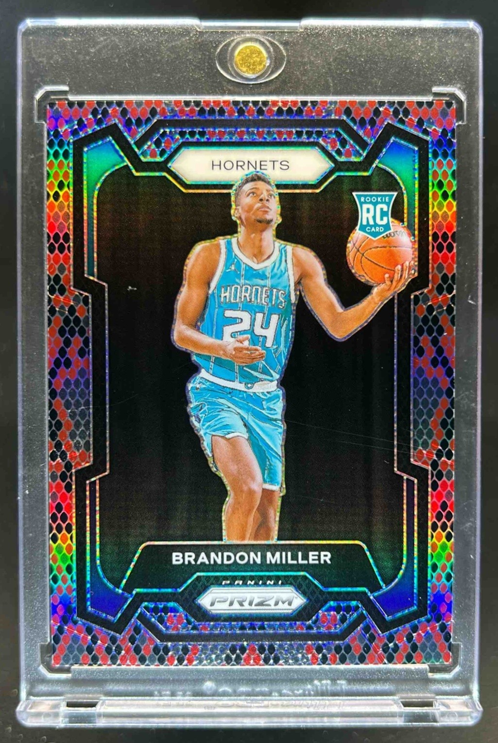 2023-24 Prizm Brandon Miller RC Prizms Snakeskin #152 Hornets