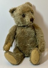 Beautiful 1950  s 16   Steiff Teddy Bear, tan mohair, In Loved Condition No Tags
