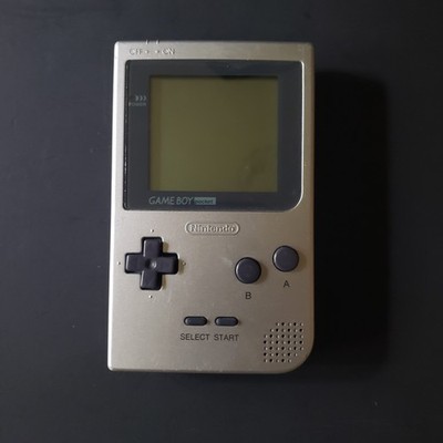 Nintendo Game Boy Pocket MGB-001 Silver Portable Handheld Console Tested Works