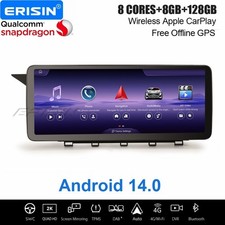 12,3" 128GB Android 14 Qualcomm Autoradio Navi Mercedes GLK Klasse X204 NTG 4.0