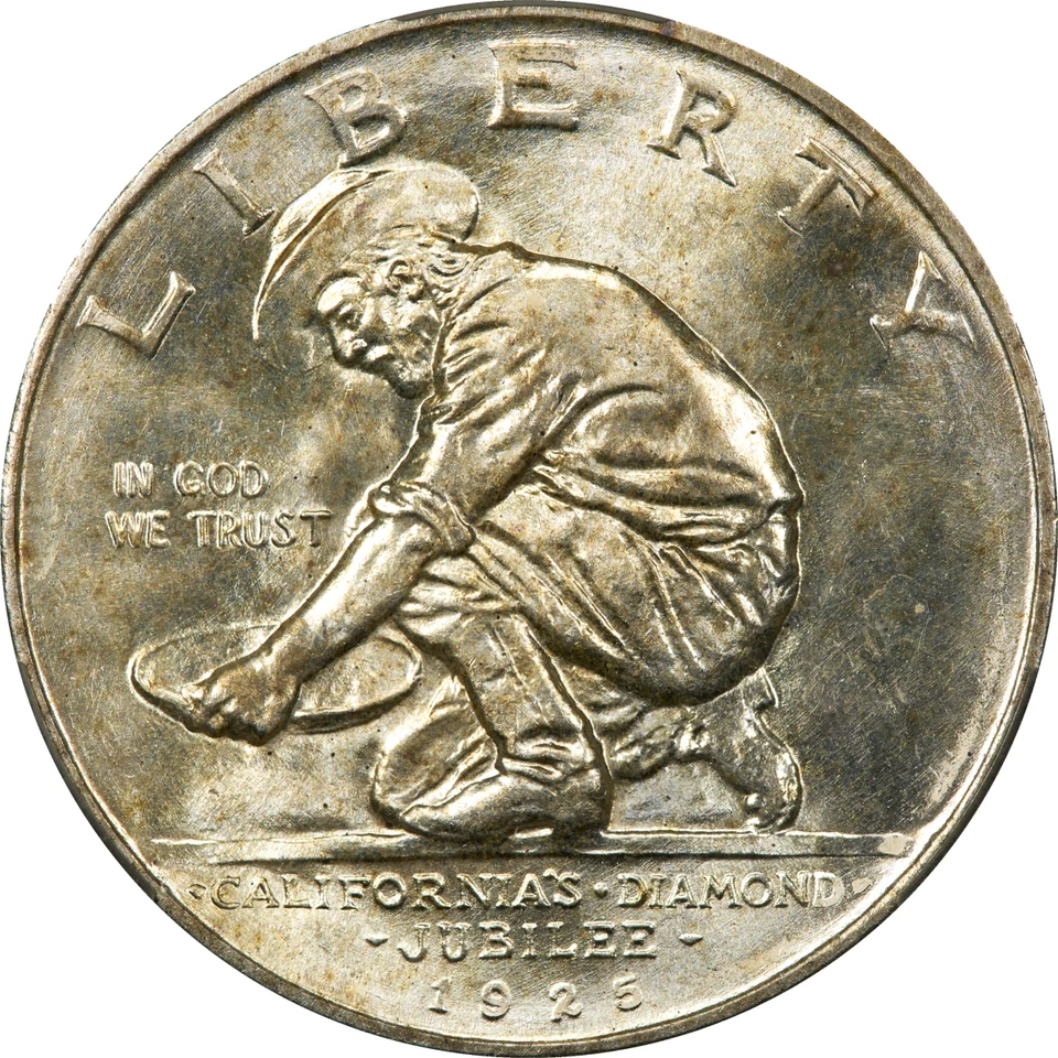 Medio dólar conmemorativo de California 1925-S 50c CACG MS65 CAC Foto 4 de 4