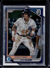 2024 Bowman Max Clark Chrome Prospects Refractor #/499 Tigers