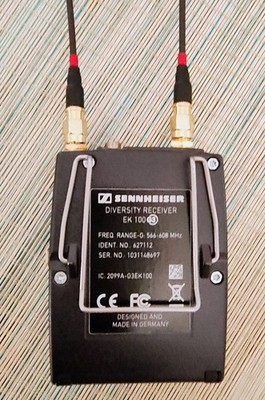 Sennheiser EK 100 G3 Two Antennas SMA Diversity Mod. Receiver