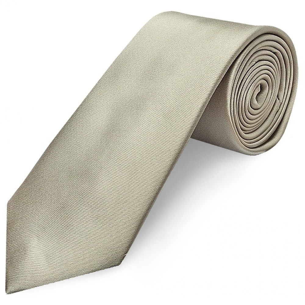 Plain Dusty Sage Satin Classic Men's Tie Regular Wedding Christeniing Formal Tie