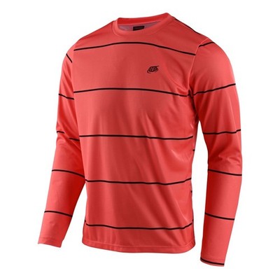 TLD Casual MTB jersey TLD Flowline L/S Stacked   S Red 346896012