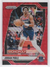 #85 2024-25 Prizm Monopoly RED WAVE Jordan Poole Washington Wizards