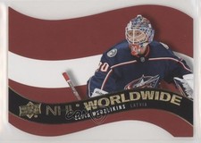2020-21 Upper Deck NHL Worldwide Die-Cut Elvis Merzlikins #WW-24 0c3
