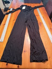 NWT Diane Von Furstenberg DVF Lucien Dressy Jumpsuit 8U.S. Black MSRP 440 G2