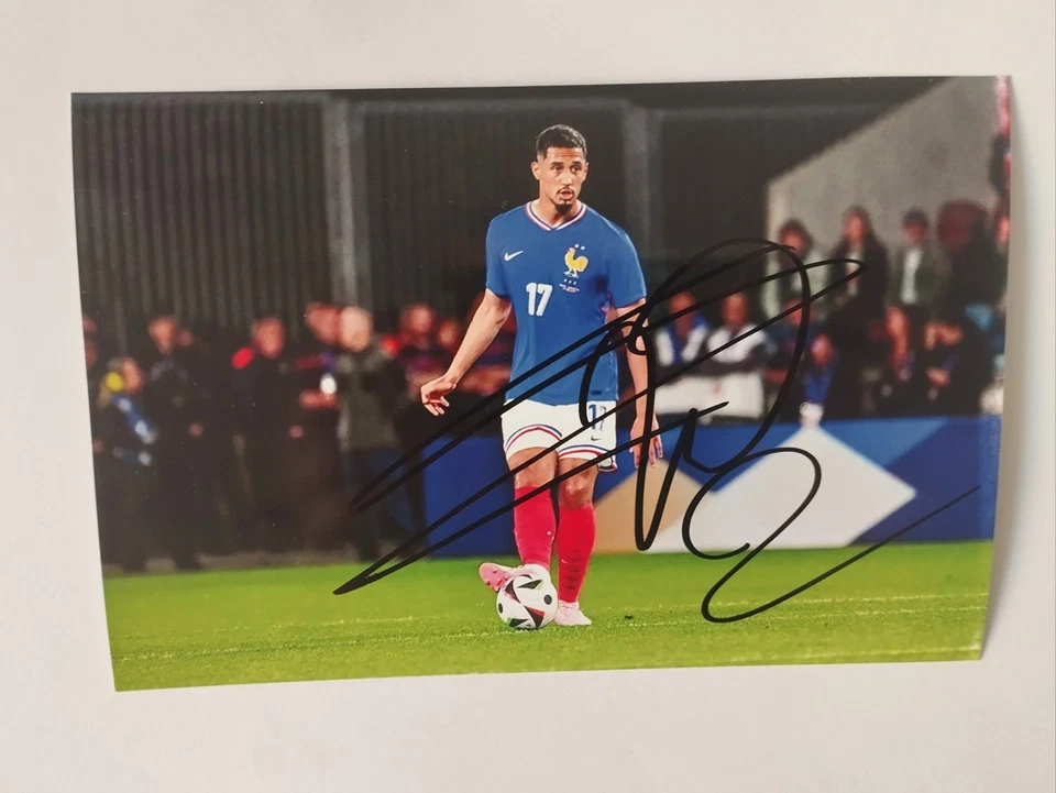 AUTOGRAPHE ORIGINAL WILLIAM SALIBA SUR PHOTO 10X15 ÉQUIPE FRANCE ARSENAL SIGNED - Photo 1/1
