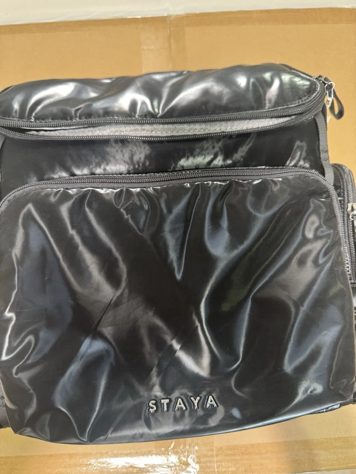 Staya Mochila Grande Bolsa de Pañales para Bebé para Niños y Niñas (Negro Foto 2 de 4