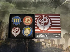 Fallout 4 Collector Pin Set / Loot Crate Exclusive / Bethesda Softworks 2015