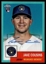 2022 Topps Chrome Platinum Anniversary JAKE COUSINS AQUA REFRACTOR AUTO 10/150