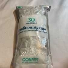 Conair Conditioning Shower Caps, Clear, 30-Pieces