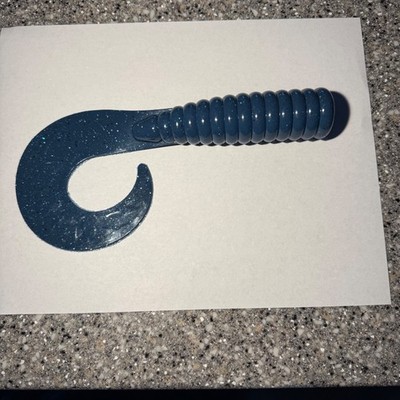 12'' giant curl tail grub. Halibut lingcod Muskie pike