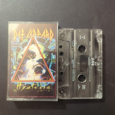 Vintage Def Leppard Hysteria  Cassette Tape Polygram Records 1987 VTG Mercury