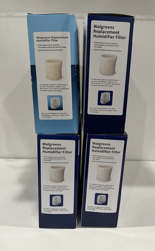 Lot 4 Walgreens Cool Mist Humidifier Filter Replacement HF2112-UL 890-WGN LEV320 - Image 3 of 4