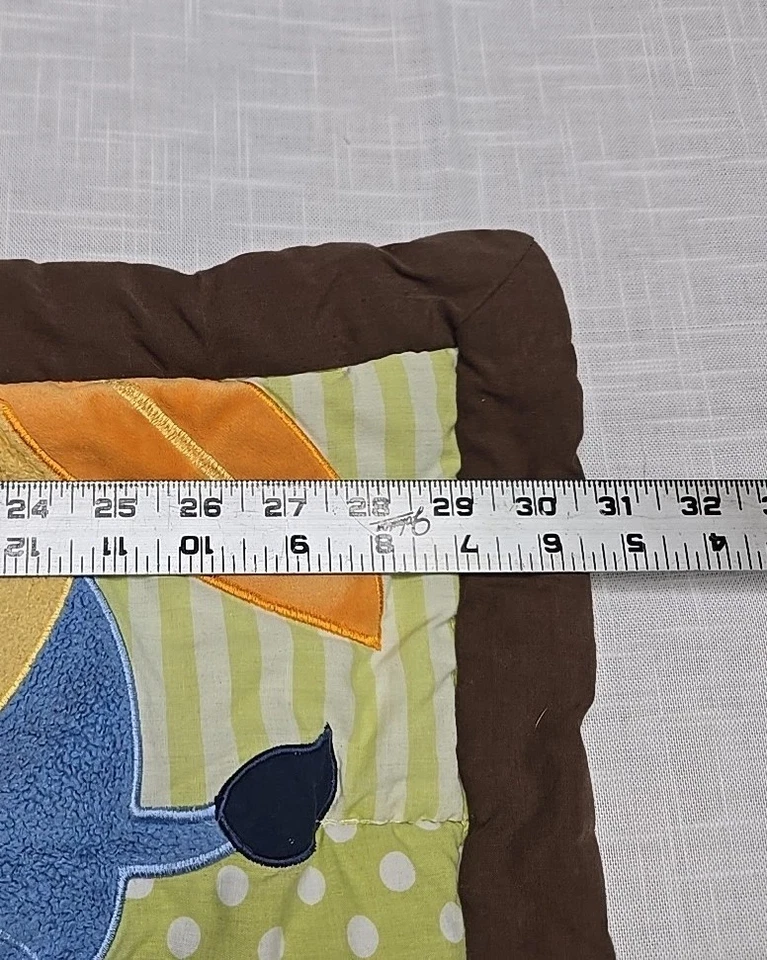 Tiddliwinks Manta Bebé Mono Jirafa León Amarillo Bronceado Cebra Elefante 30x40 Foto 4 de 4