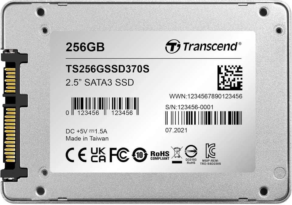Transcend SSD370S 256 GB 2.5 Inch SATA III 6 Gb/s Internal Solid State Drive (SS - Image 3 of 4