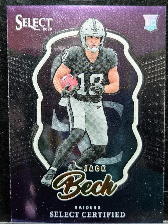 Jack Bech (RC) 2025 Panini Select Certified Rookies #21 Las Vegas Raiders