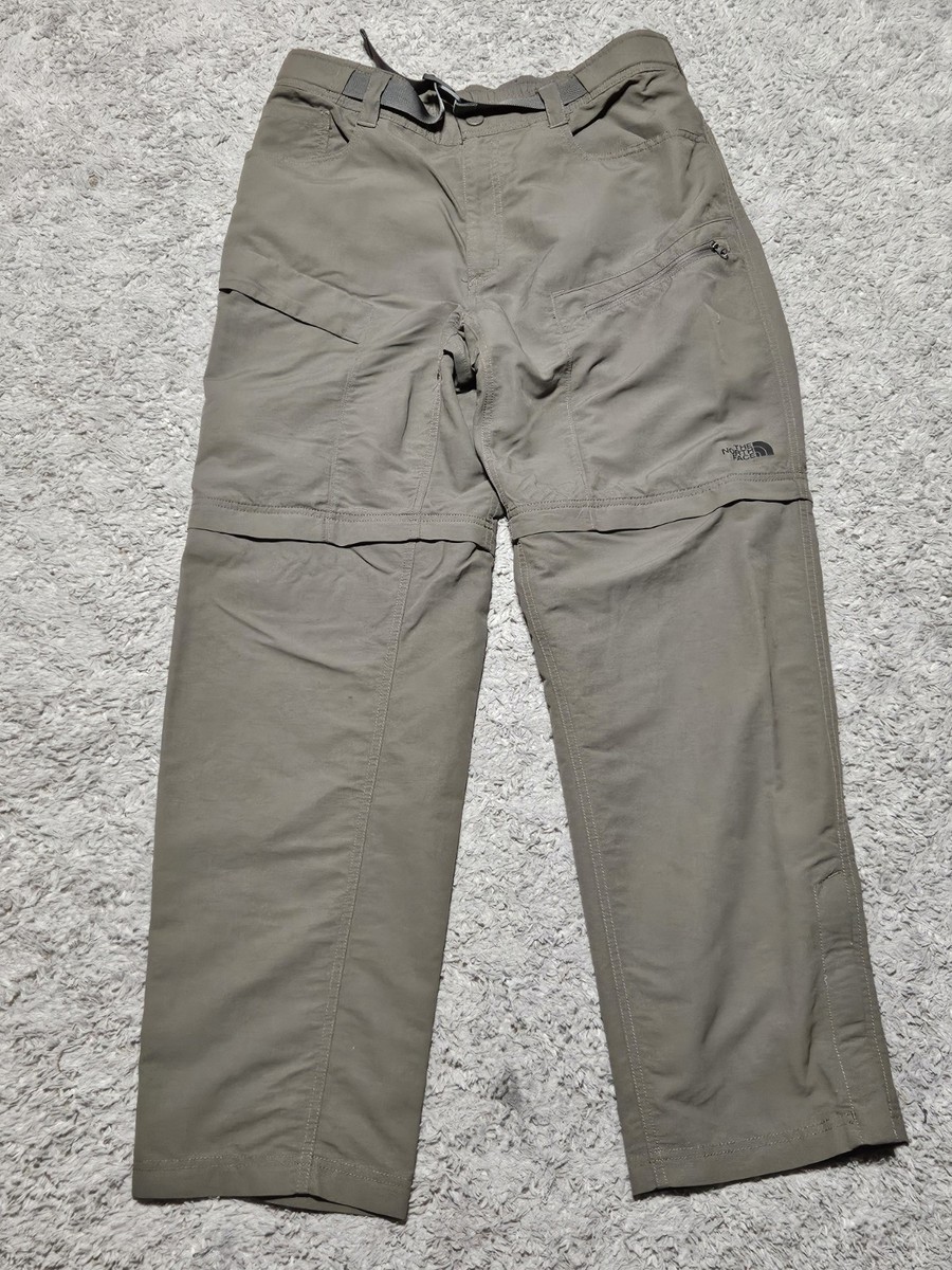 The North Face Convertible Pants Mens Medium Tan Zip Off Hiking