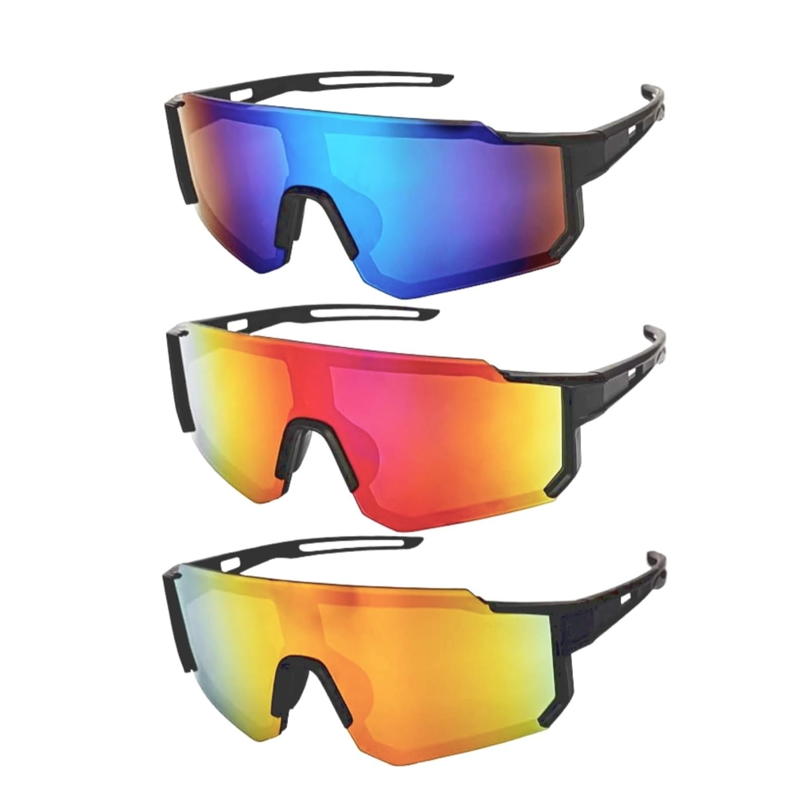 Lot de 3 lunettes de vélo polarisées anti-UV pour stopper la fatigue oculaire