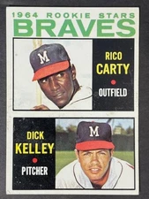 VINTAGE 1964 Topps RICO CARTY # 476 -▶ROOKIE CARD◀– NM