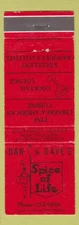 Matchbook Cover - Spice of Life Chinese Restaurant Denver Colorado?