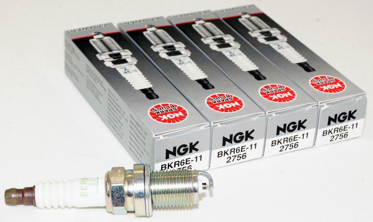 4 Pack Genuine NGK 2756 V-Power Spark Plugs BKR6E11 for Toyota Subaru Mopar GM