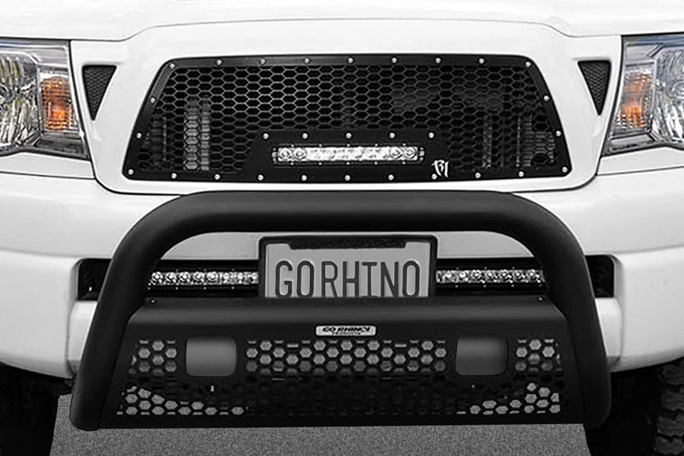 For Chevy Silverado 3500 Classic 07 Bull Bar 3" Rhino Charger RC2 LR Black Bull Foto 4 de 4