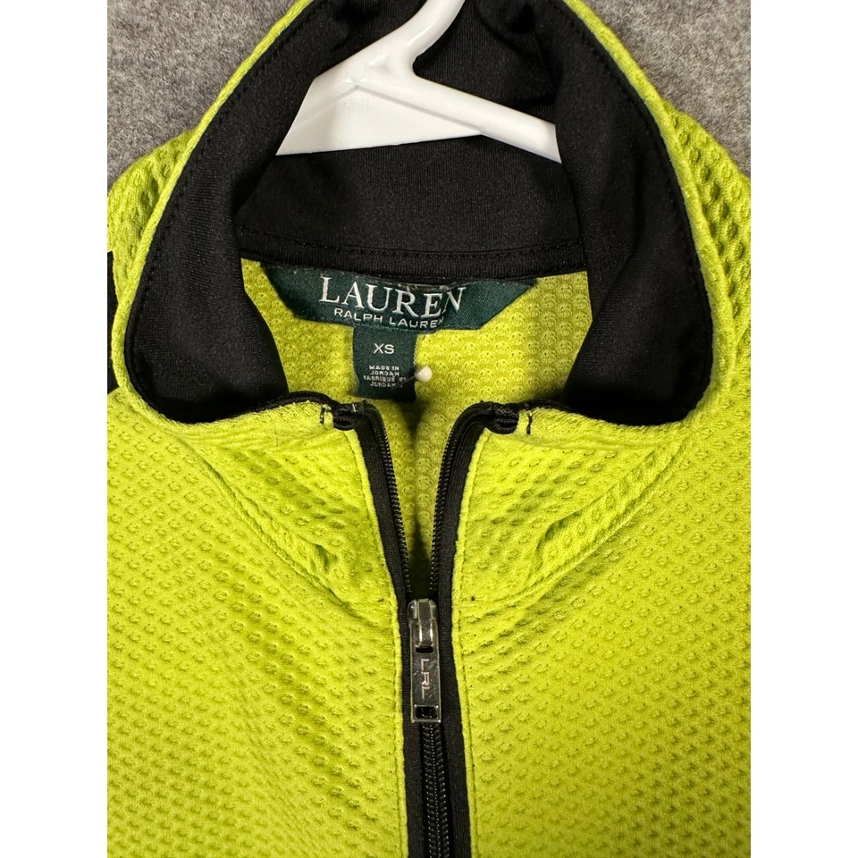 Top deportivo Lauren Ralph Lauren XS Pullover media cremallera manga larga para mujer Foto 2 de 4