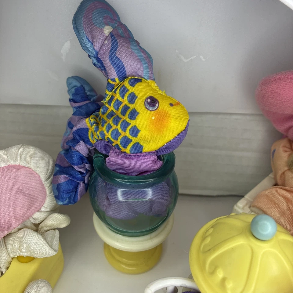 Lote De Colección 1987 De 6 Fisher-Price Smooshees Critter Cuddlers & their Homes Foto 3 de 4