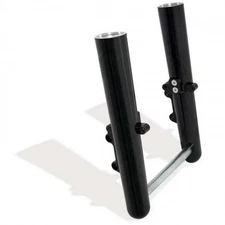 Arlen Ness Hot Fork Legs Lower Sliders Single Side Smooth Black Harley 14-23 FLH