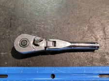 CRAFTSMAN ⅜" Drive Flex Handle Stubby Ratchet, Quick Release, 44834, USA