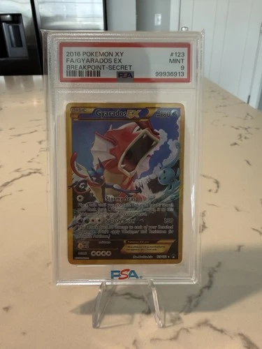 Pokémon Gyarados EX Breakpoint 123/122 Secret Rare PSA 9