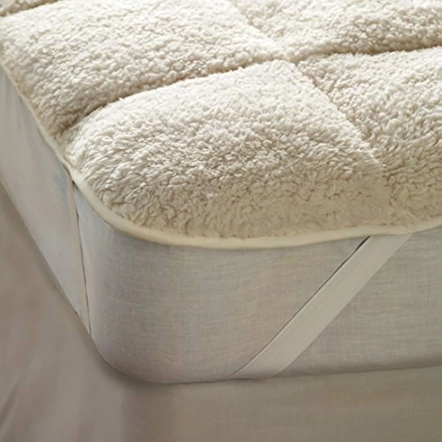 Sherpa Underblanket Mattress Topper Protector Teddy Fleece Winter Cosy Warm New