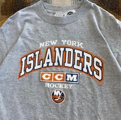 90s New York Islanders NHL hockey team grey t-shirt unisex tee S-5XL