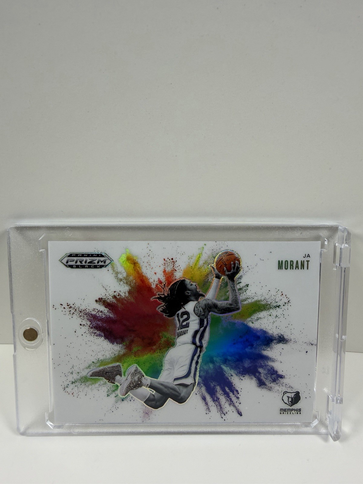 Ja Morant 2024-25 Panini Prizm Black Basketball #6 COLOR BLAST SP GRIZZLIES