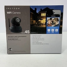 Insteon 75790 WiFi Camera Black Device 45 New In Box Indoor Security Cam